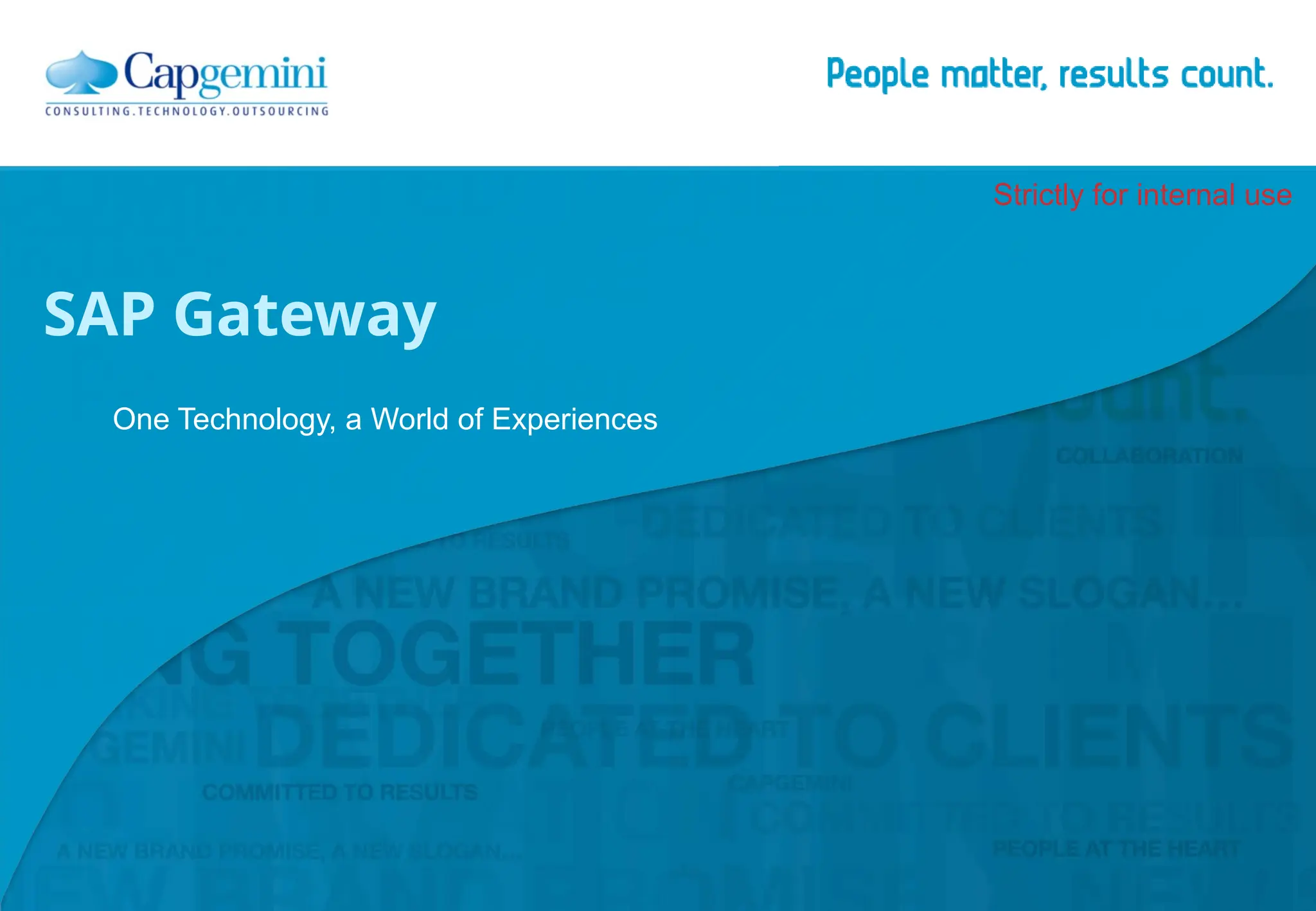 SAP Gateway Training Day 2C - Advanced Concepts | PPT