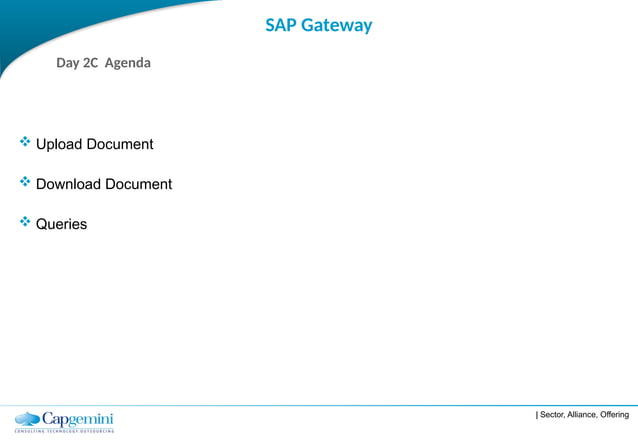 SAP Gateway Training Day 2C - Advanced Concepts | PPT
