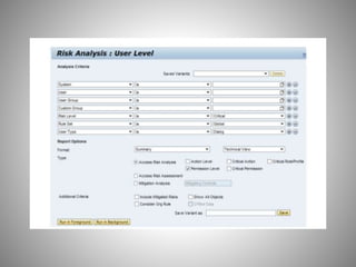 SAP Governance,Risk and Compliance