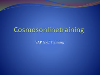 SAP GRC Training
 