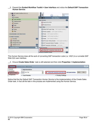 SAP guided workflow in IBM BPM | PDF