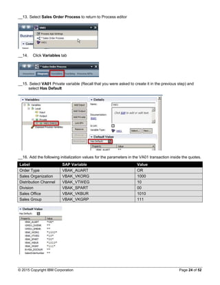 SAP guided workflow in IBM BPM | PDF