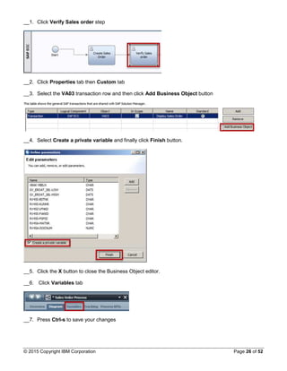SAP guided workflow in IBM BPM | PDF