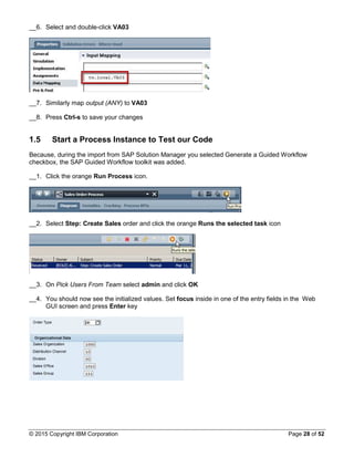 SAP guided workflow in IBM BPM | PDF
