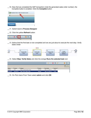 SAP guided workflow in IBM BPM | PDF