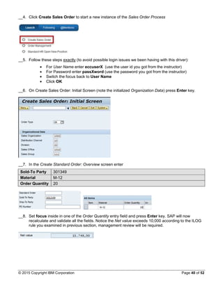SAP guided workflow in IBM BPM | PDF