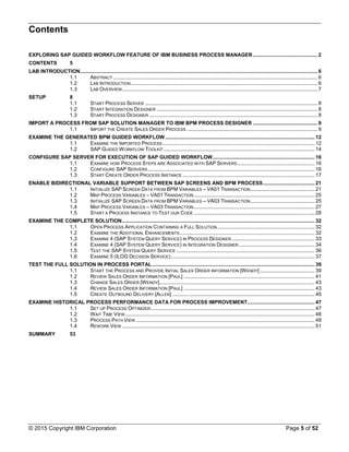 SAP guided workflow in IBM BPM | PDF