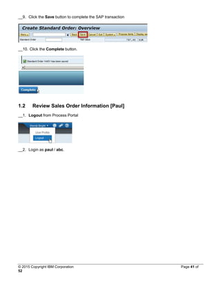 SAP guided workflow in IBM BPM | PDF