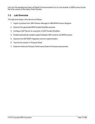 SAP guided workflow in IBM BPM | PDF
