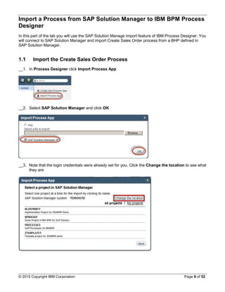SAP guided workflow in IBM BPM | PDF