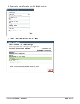 SAP guided workflow in IBM BPM | PDF