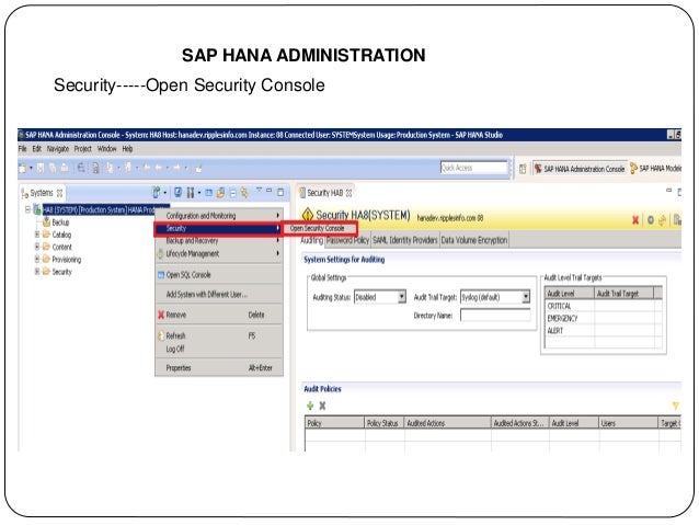Sap Tutorial Jammu | sap hana administration training by mallikarjun jammula Sap Tutorial Jammu | sap hana administration training by mallikarjun jammula