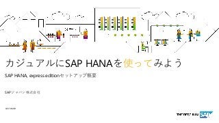 CUSTOMER
SAP HANA
SAP HANA, express edition
SAP
 