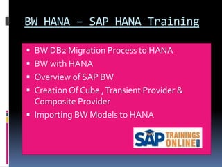 Sap hana training | PPT