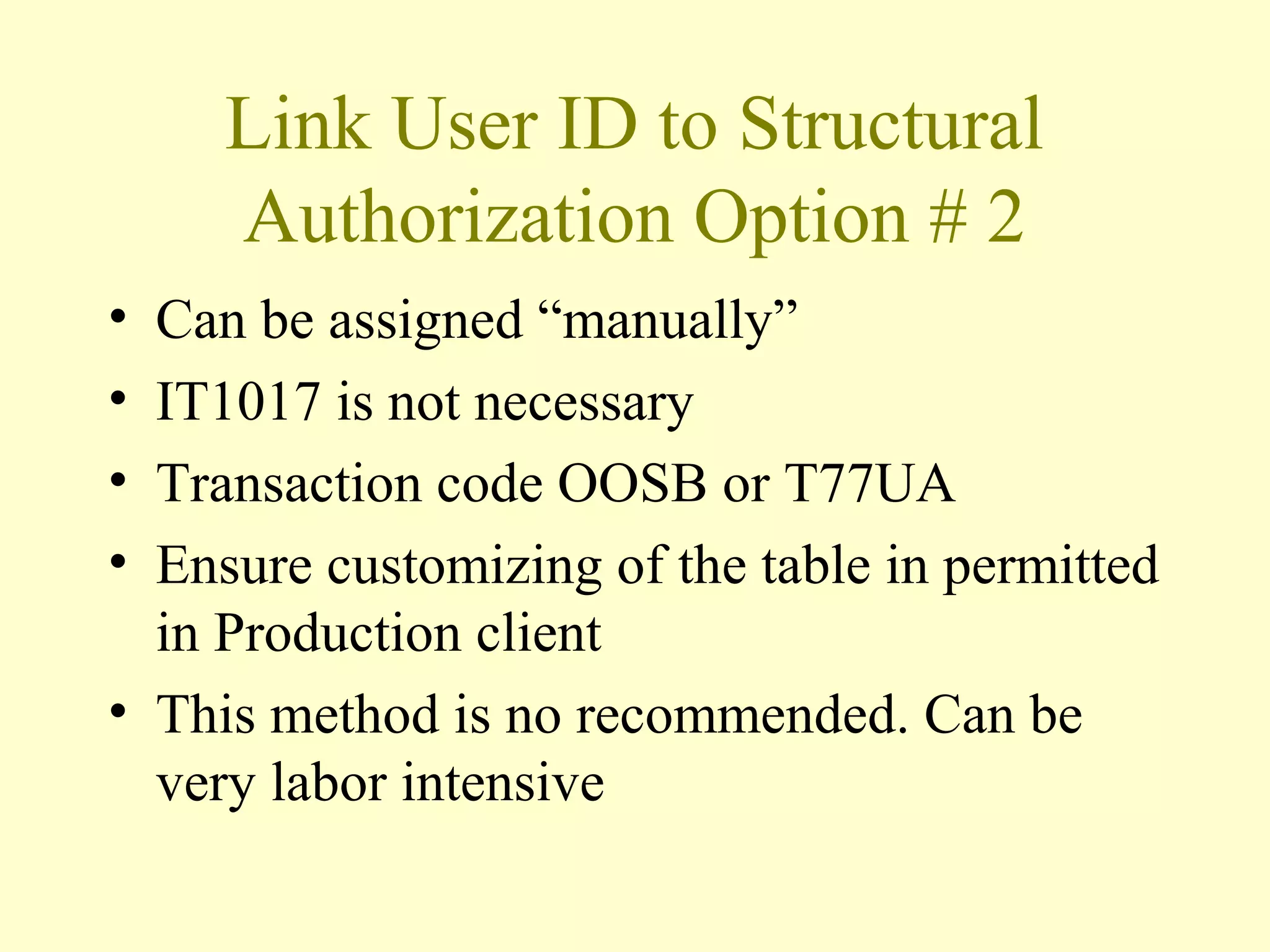 SAP HCM Structural Authorization Overview Presentation | PPT