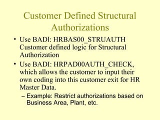 SAP HCM Structural Authorization Overview Presentation | PPT