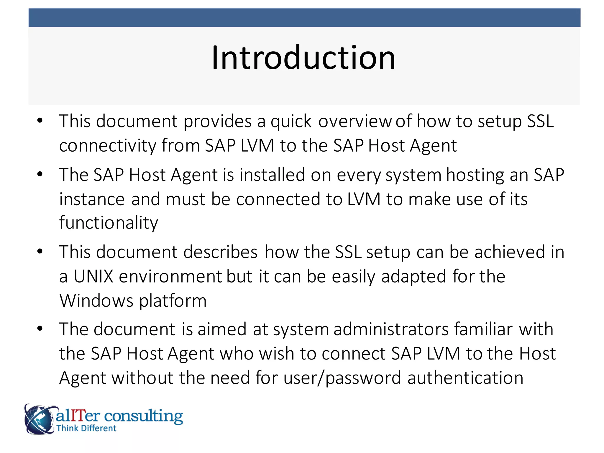 SAP Host Agent x509 authentication | PDF