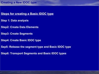 SAP IDOC implementation document for .ppt