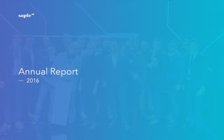 The Slovak Alliance for Innovation Economy Annual Report 2016