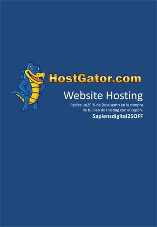 Website Hosting
Recibe un25 % de Descuento en la compra
de tu plan de Hosting con el cupón.

Sapiensdigital25OFF

 