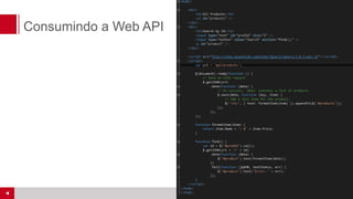 Consumindo a Web API
 