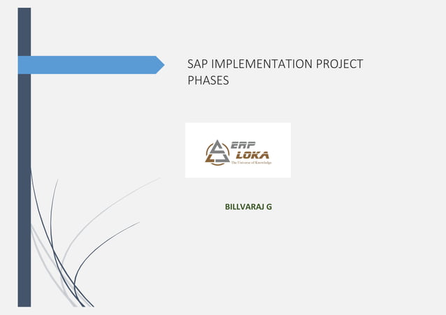 sap fico implementation project phase pd | PDF