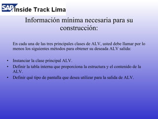 Sesión 04: ALV Object Model | PPT