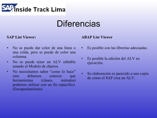 Sesión 04: ALV Object Model | PPT