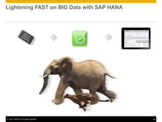 Lightening FAST on BIG Data with SAP HANA




© 2011 SAP AG. All rights reserved.         30
 