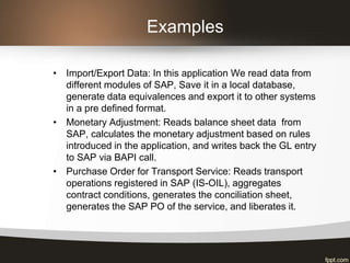 Sap Software Data Examples Sap Integrations | PPTX