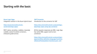 SAP integration sample payloads for Azure Logic Apps | PPTX | Cloud ...