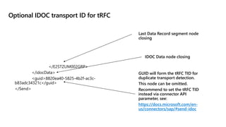 Trfc Table SAP integration sample payloads for Azure Logic Apps | PPTX