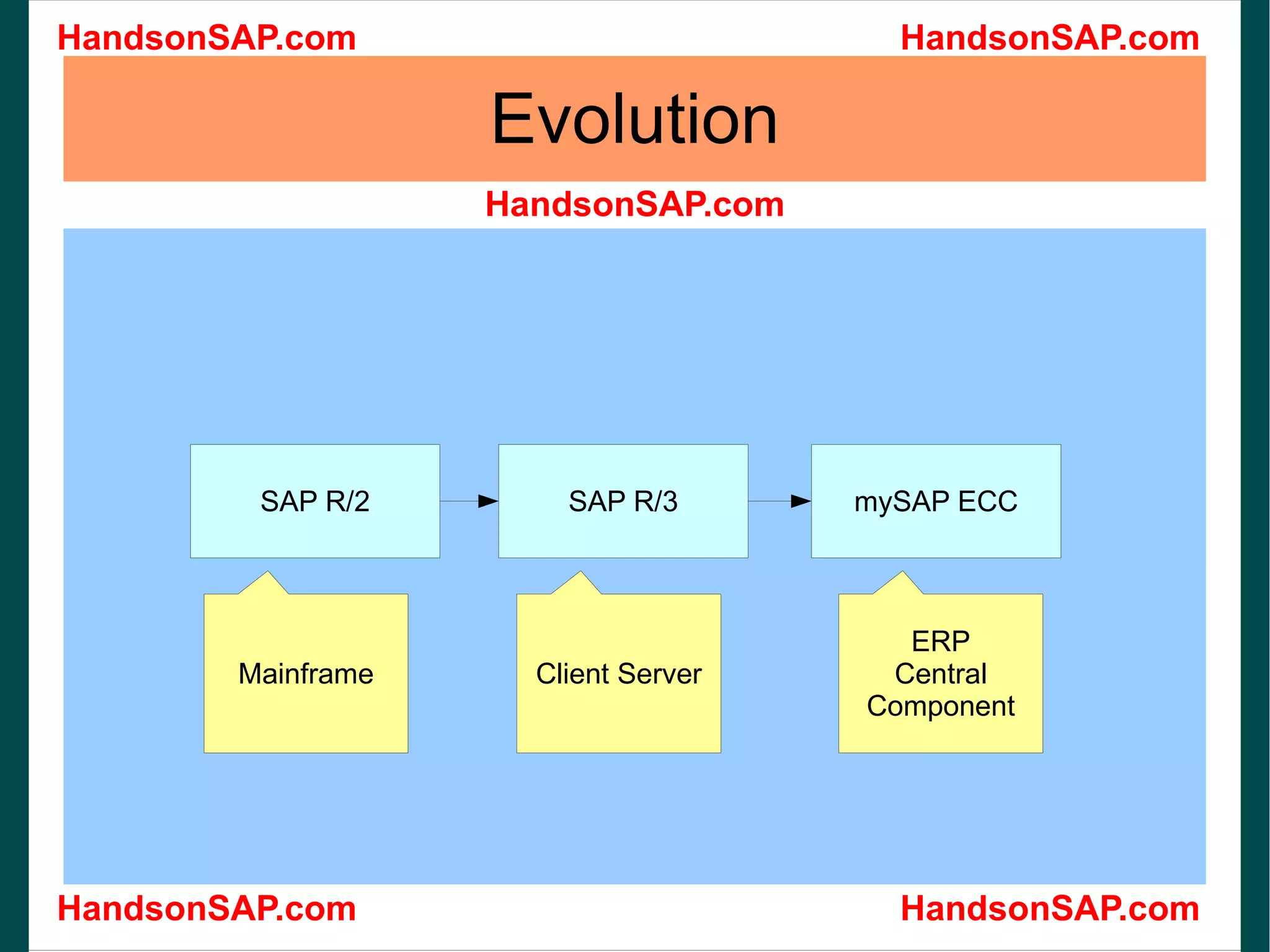 Evolution Mainframe Client Server ERP Central Component