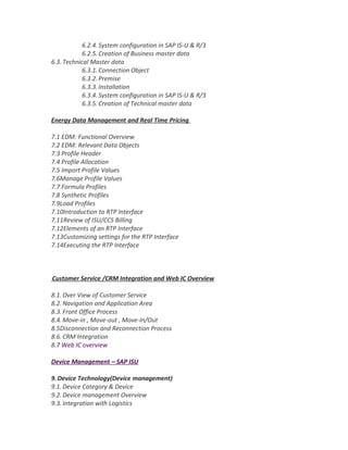 SAP IS-U/CRB Training | DOC