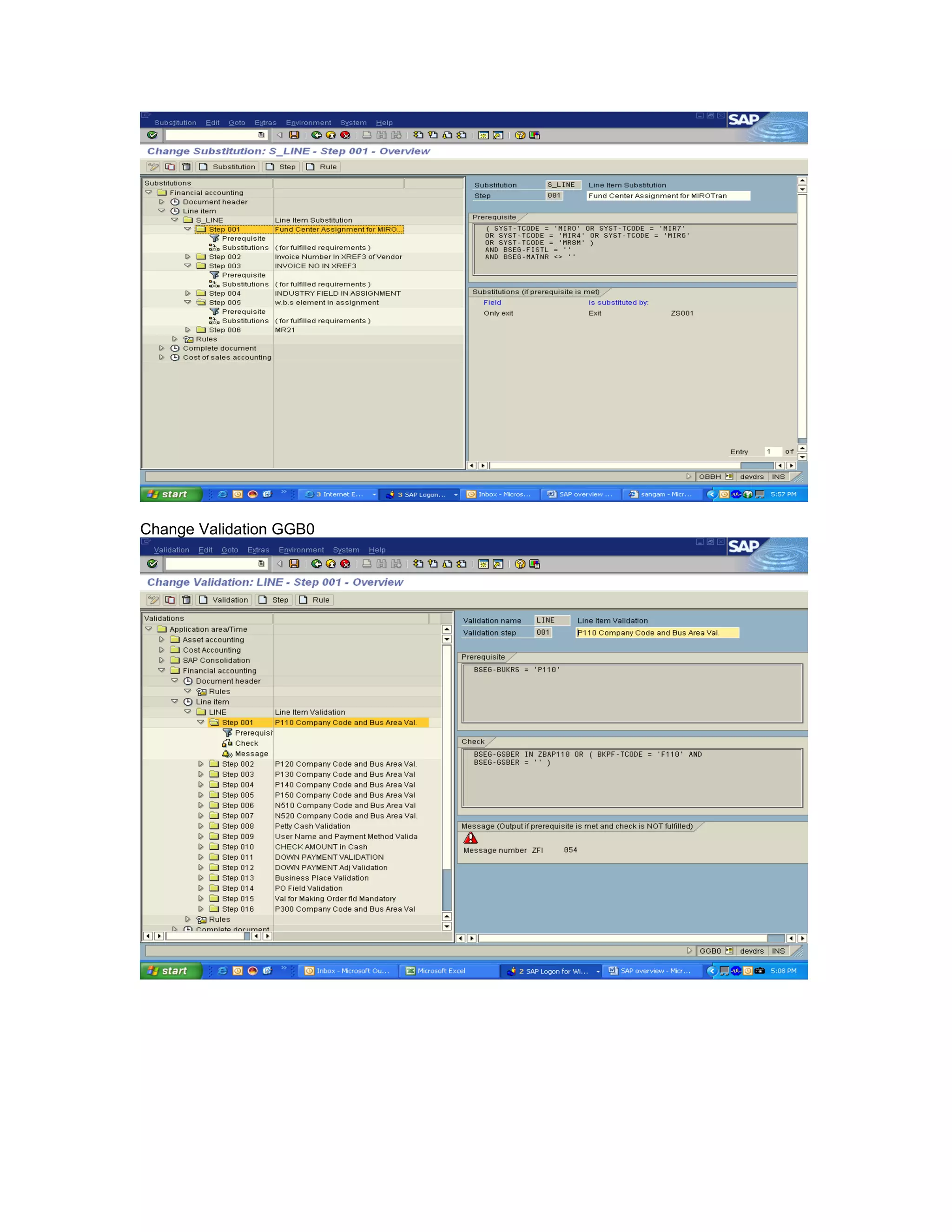 Change Validation GGB0
 