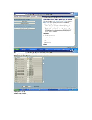 Validation OB28
Substitution OBBH
 
