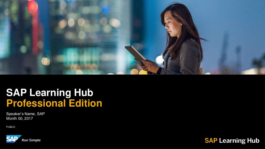 sap learning hub