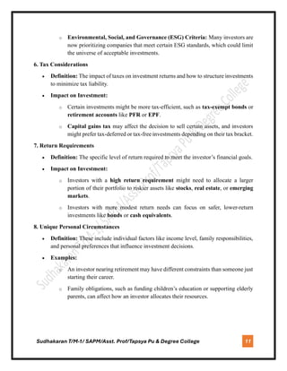 Introduction to investment/ Module-1 / SAPM/ 6th semester/ BBA/ BU/ NEP ...