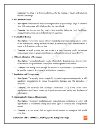 Introduction to investment/ Module-1 / SAPM/ 6th semester/ BBA/ BU/ NEP ...