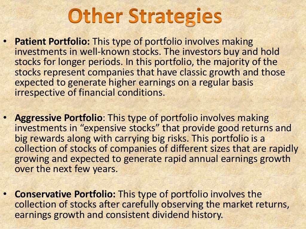 Portfolio strategy