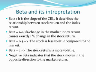 Security Analysis and Portfolio Management - Investment-and_Risk | PPTX