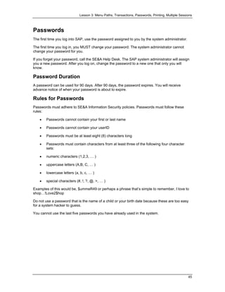 Sap manual | PDF