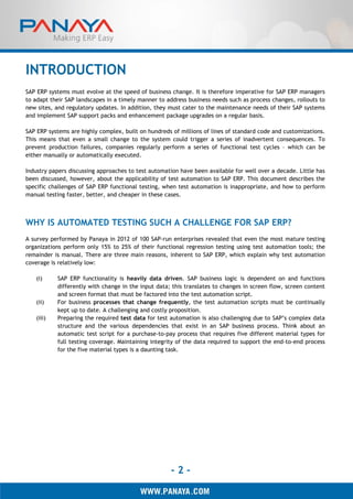 Sap manual testing | PDF