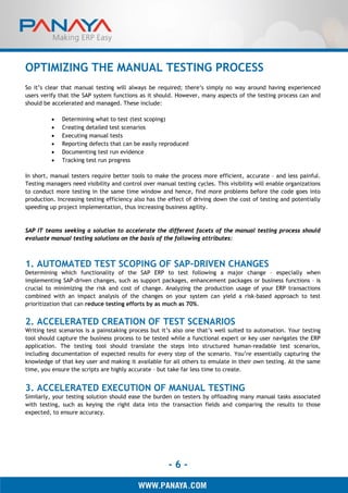 Sap manual testing | PDF