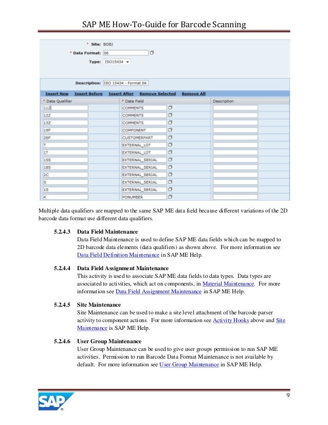 Sap me how toguide barcode scanning