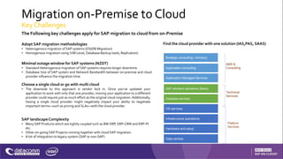 Sap migration to cloud | PPTX