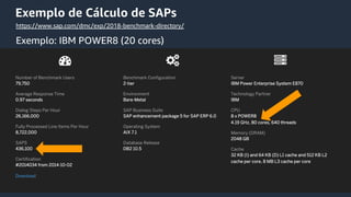 © 2020, Amazon Web Services, Inc. or its Affiliates.
https://www.sap.com/dmc/exp/2018-benchmark-directory/
Exemplo de Cálculo de SAPs
Exemplo: IBM POWER8 (20 cores)
 