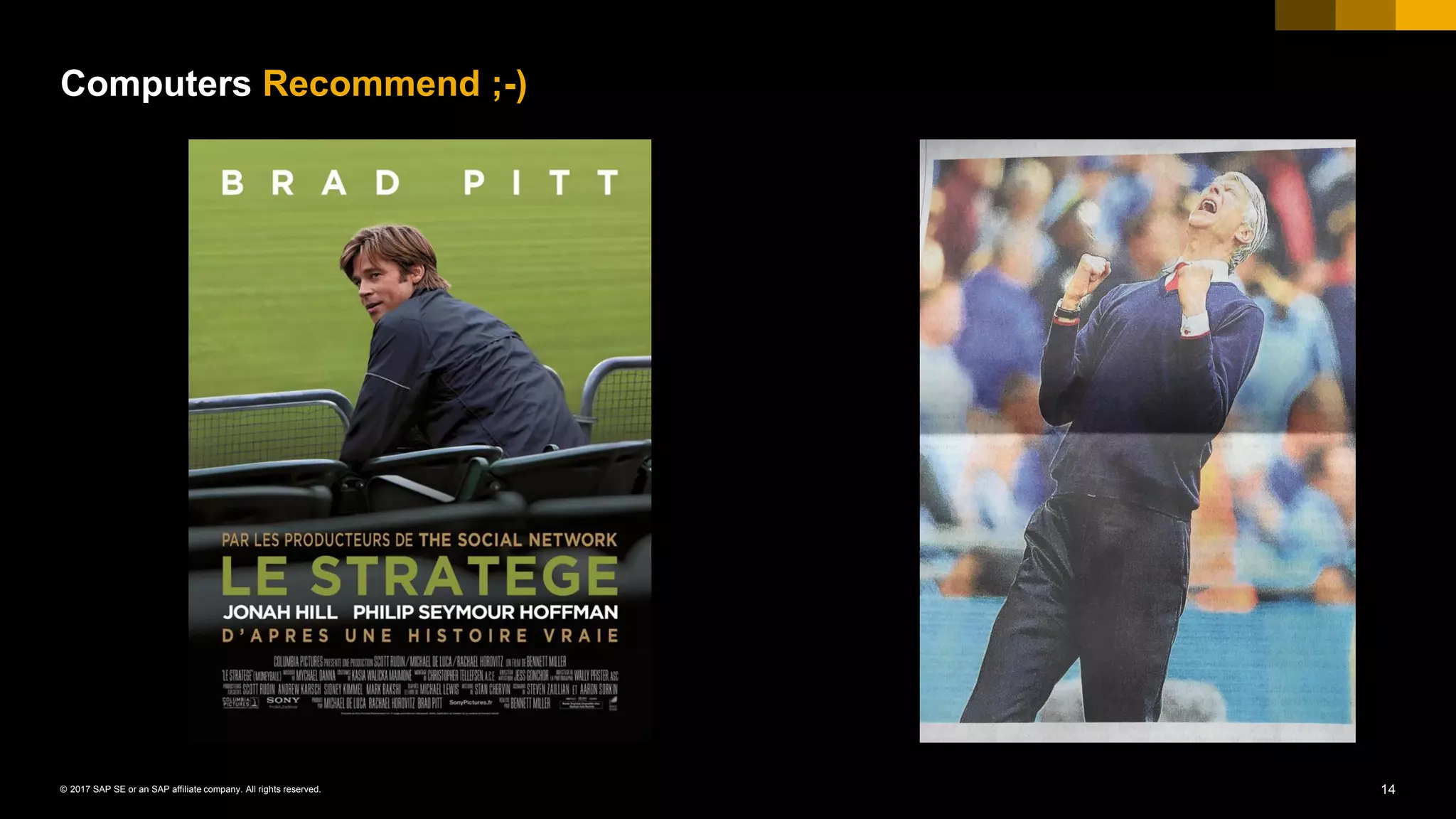 14© 2017 SAP SE or an SAP affiliate company. All rights reserved.
Computers Recommend ;-)
 