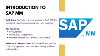Comprehensive Guide to SAP MM: Materials Management Essentials