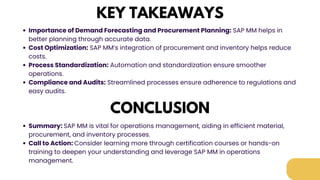 Comprehensive Guide to SAP MM: Materials Management Essentials